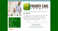 Desktop Screenshot of prioritycaretransit.com